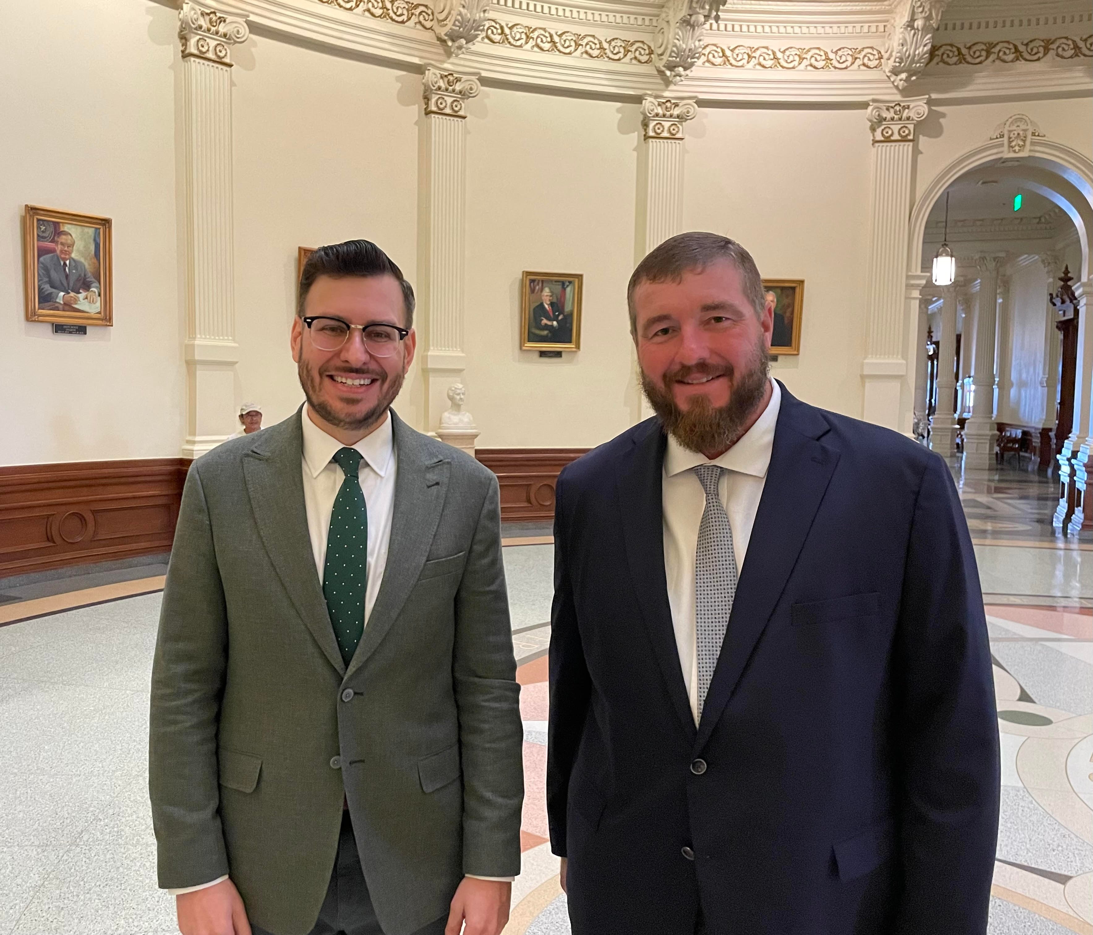 Curtis and George picture at hearing